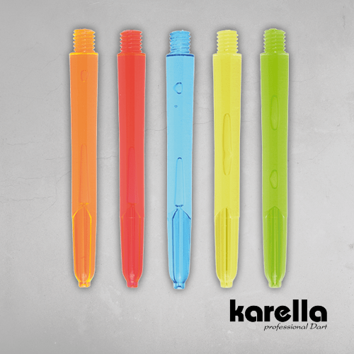 Karella Dart Shaft Neon Ultimate Neonfarbig transparente 5 Farben medium short 